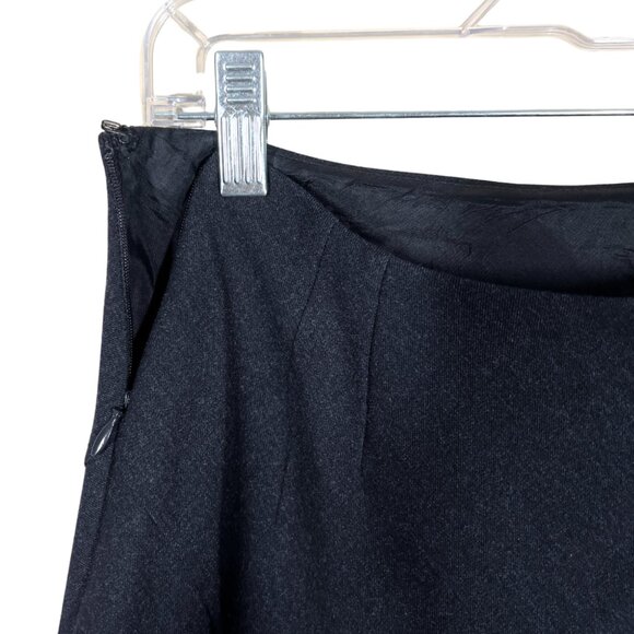 be Vintage Wool Blend A-Line Skirt • Size 4 • Dark Gray - Picture 7 of 8